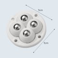 Miniatyrbilde 2 av 10: 4stk Møbelhjul Hjul Universalhjul SVART NYLONKULE black nylon ball-nylon ball