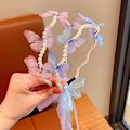 Pikkukuva 1 / 10: 2kpl Butterfly Hiusnauhat Pearl Hiusnauha STYLE 2 STYLE 2 Style 2