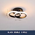 Pikkukuva 8 / 10: LED-lamppu kattovalaisin MUSTA DOUBLE C DOUBLE C Black Double C-Double C