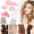 Miniatyrbilde 5 av 10: Heatless Curler Curler Uten Varme ROSA Pink
