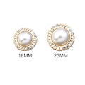 Pikkukuva 2 / 9: Rhinestone Pearl Buttons Paidan napit 18MM10KPL 10KPL 18MM10pcs