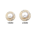 Pikkukuva 2 / 9: Rhinestone Pearl Buttons Paidan napit 23MM10KPL 10KPL 23MM10pcs
