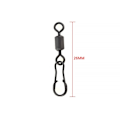 Miniatyrbilde 4 av 5: 40stk fiskeswivel med trykknapper Fishing Snap Connector fiske