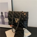 Miniatyrbillede 1 af 10: Skuldertasker Lille Duftende Stil Taske SORT black