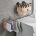 Miniatyrbillede 4 af 10: Multi Hanging Storage Hanger Garderobe Opbevaringsorganizer Transparent