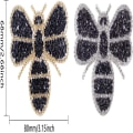 Miniatyrbilde 5 av 5: 12 stk Crystals Bee Patches Bling Emblem Patch Badge