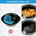 Miniatyrbilde 4 av 10: Slow Cooker Liner Slow Cooker Separator 2 STK BLÅ&GRÅ 2 STK 2pcs Blue&Grey