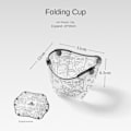 Miniatyrbild 3 av 8: Fällbar skål Vikbar vattenkopp KAFFE DROPPFILTER KAFFEDRIPP Coffee drip filter