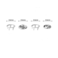 Pikkukuva 3 / 10: Metal Snaps 100 kpl 100 kpl 100pcs