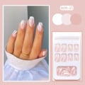 Miniatyrbillede 4 af 10: 24 stk. False Nails Short Square Z-137 Z-137 Z-137