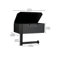 Miniatyrbilde 1 av 9: Tissue Box Baderom Toalett Tissue Holder SORT A A BLACK A-A