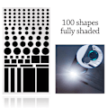 Miniatyrbillede 10 af 10: 10 STK Auto Stickers Blackout Stickers B(FULD SHADING) B(FULD B(full shading)