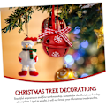 Pikkukuva 3 / 10: 5 KPL joulukuusenkello Xmas Decors PUNAINEN PUNAINEN red