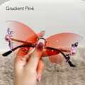 Pikkukuva 1 / 10: Crystal Butterfly Aurinkolasit Reunattomat aurinkolasit GRADIENT PINK Gradient Pink