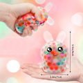 Miniatyrbillede 2 af 9: Påskekurvstoppere Bunny Stress Bolde Relief Fidget Toy Random Color