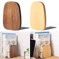 Miniatyrbillede 7 af 10: 2 Stk Desktop Bogstøtte Art Book Stand SORT VALNØDDE TRÆ SORT Black Walnut Wood