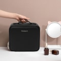 Miniatyrbilde 10 av 10: Stor Reisekosmetikveske med Speil og LED-lys Black