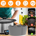 Miniatyrbilde 7 av 10: Grå Slow Cooker Liners Passer Crockpot 6-8 QT, gjenbrukbare Crock Pot Liners