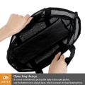 Miniatyrbilde 8 av 9: Stor Strandveske Tote Bag Mesh Bag