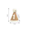 Miniatyrbillede 2 af 10: 2 Stk Jutehue Baby Shower Hat NO.2 NO.2 No.2