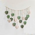 Miniatyrbild 1 av 7: 1 st Macrame Vägghängande Väggdekor för Sovrum Macrame Vägg Green 1 Pcs-1 Pcs