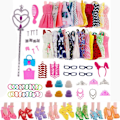Pikkukuva 1 / 10: 1 Set Random Doll Vaatteet Asusteet Kengät Mekko 79PCS-A 79PCS-A