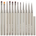 Pikkukuva 10 / 10: 2kpl Kynsiharja Nail Art Liner Harjat Kynä 0.9 LINE 0.9 LINE 0.9 Line