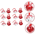 Pikkukuva 4 / 10: 5 KPL joulukuusenkello Xmas Decors PUNAINEN PUNAINEN red