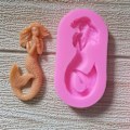 Miniatyrbillede 2 af 3: 2stk Mermaid Silikone Forme Havfrue Forme Mermaid Candy Forme
