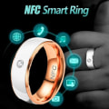 Miniatyrbilde 3 av 9: NFC Smart Ring Finger Digital Ring HVIT&ROSE GULL 11 WHITE&ROSE GOLD 11