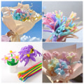 Miniatyrbilde 2 av 7: DIY Blomsterbukett Valentinsdagsgave FLERFARGER 200 STK 200 STK Multicolor 200Pcs-200Pcs