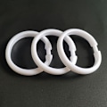 Miniatyrbillede 5 af 8: 40 Stk Badeforhæng Ringe Brusekroge til badeforhæng White 40 Pcs-40 Pcs