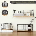 Miniatyrbild 5 av 10: Wall Organizer Hylla Förvaringsskåp Organizer SVART MM Black M-M