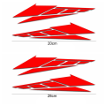 Pikkukuva 3 / 10: Moottoripyörän koristetarra Tail Box -tarrat PUNAINEN 28CM 28CM red 28cm-28cm