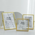 Miniatyrbild 5 av 10: Fotoram i glas Bildhållare SILVER 6IN Silver 6in