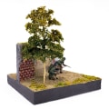 Miniatyrbilde 9 av 10: 35ml/pose Simulation Mini Leaves Miniature Static Leaf BRUN brown