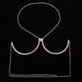 Miniatyrbild 4 av 10: Kristall Bröstfäste Kedja Body Chain GULD gold