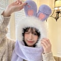 Pikkukuva 1 / 10: Talvihattu Rabbit Ears Hat PURPLE Rabbit Rabbit Purple Rabbit-Rabbit