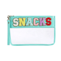 Miniatyrbilde 4 av 10: Brevpose Klar glidelåslomme SVART SNACKS SNACKS Black SNACKS-SNACKS
