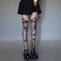 Miniatyrbillede 1 af 7: Netstrømpe Mesh Leggings 1 1 1