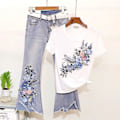 Miniatyrbild 10 av 10: Mesh Broderi Blomma Spets Patch Paljett Broderad Patch CC C