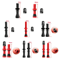 Miniatyrbilde 9 av 10: 1/2 stk Schrader A/V ventiler Amerikansk ventil RØD 60MM2STK 2STK Red 60mm2pcs-2pcs