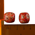 Miniatyrbillede 3 af 10: 200 stk Assorteret malede tromme træperler