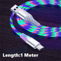 Miniatyrbilde 2 av 10: 2 Stk Streaming Datakabel Mobiltelefon Ladekabel Multicolor Micro-Micro