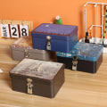 Miniatyrbillede 4 af 8: Blikboks Desktop-opbevaringsboks C C C
