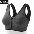 Miniatyrbild 9 av 10: Dragkedja Sport BH Plus Size Löpning Yoga Fitness GREEN XL green XL