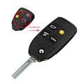Miniatyrbillede 7 af 10: Fjernnøgleskall Bil fjernbetjeningsnøglekasse 4 KNAPPER 4 KNAPPER 4 buttons