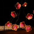 Miniatyrbild 7 av 10: Cherry Blossom Light String Innergårdslampa String RÖD red