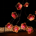 Miniatyrbillede 7 af 10: Cherry Blossom Light String Gårdslampe String BLÅ blue