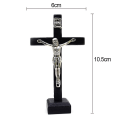 Miniatyrbilde 2 av 10: Kryss Borddekor Krusifiks Jesus Statue VINRØD Wine Red